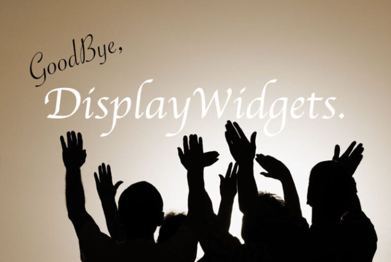 DisplayWidgetsが公開停止に！代替えのWidgetOptionsがとてもいい感じ。